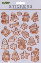 Pegatinas navideñas 3D pop-up 25 × 14,5 cm