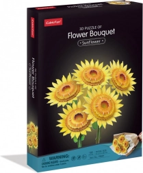 Puzzle 3D gran ramo – girasoles