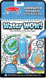 Libro para colorear con agua Water Wow! encuentra el camino – bajo el agua