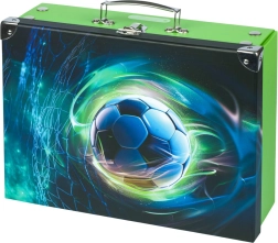 Maletín escolar plegable con balón de fútbol Baagl