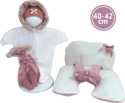 Conjunto de ropa y base con lazo para muñeca NEW BORN 40–42 cm