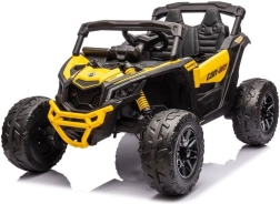 Coche eléctrico infantil Baby Mix Buggy Hornet 12V amarillo