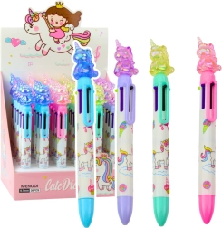Bolígrafo multicolor Unicornio 6 colores 0,7 mm