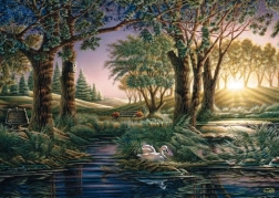 Puzzle Magia matutina junto al lago 1000 piezas
