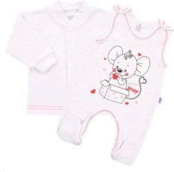 Conjunto para bebé New Baby Mouse blanco 80 (9–12 meses)