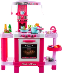 Cocina de inducción Pequeño chef con luz y sonido, rosa