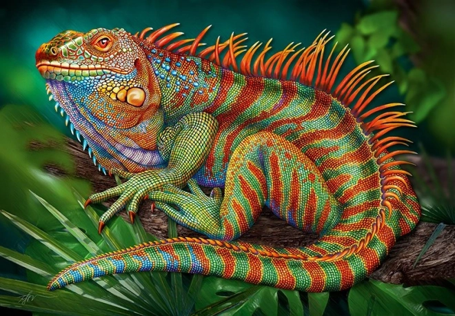 Puzzle Cherry Pazzi Iguana Increíble de 500 piezas