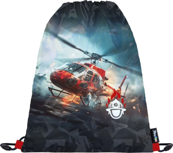 Bolsa práctica con motivo de bomberos