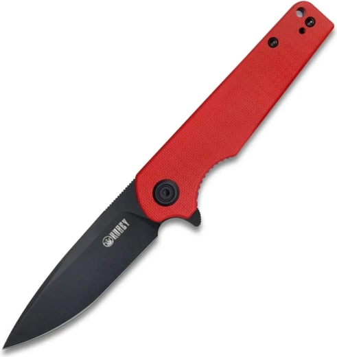 Navaja plegable Kubey Wolverine con mango rojo de G10