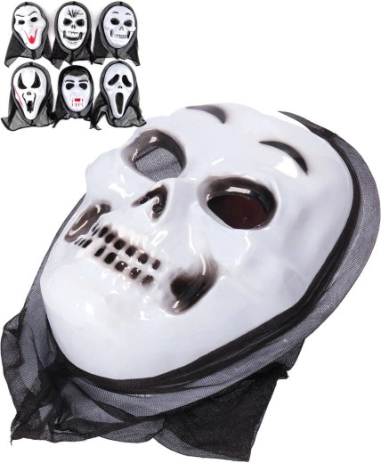 Máscara de carnaval de Halloween fantasma con capucha - 1 pieza