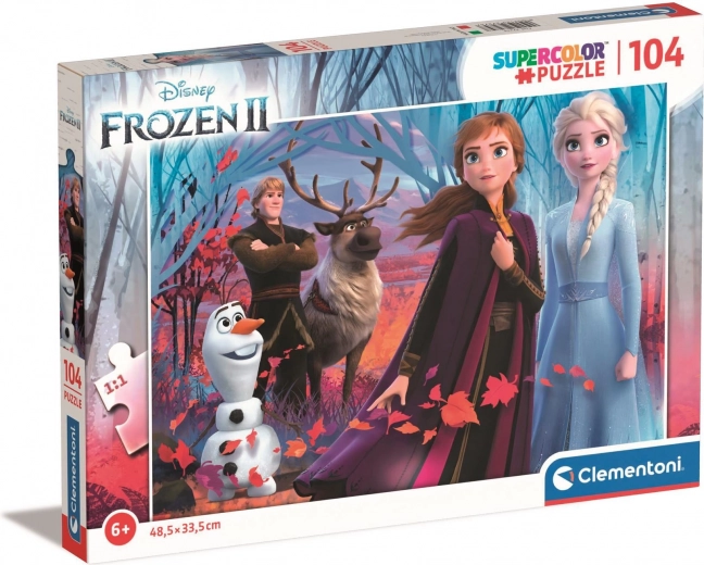 Puzle de 104 piezas CLEMENTONI FROZEN 2 – Super Color