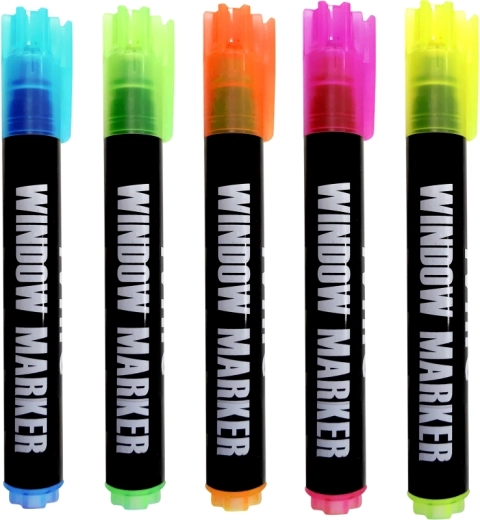 Colores fluorescentes que destacan en el cristal