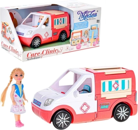 Ambulancia con muñeca y accesorios