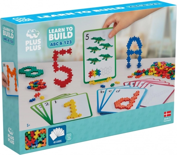 Plus-Plus aprende a construir abc & 123 set de construcción, 600 piezas