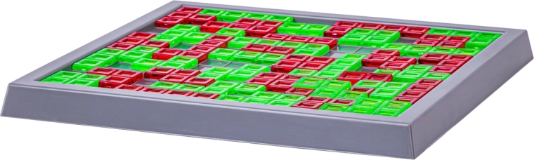 Tablero de juego resistente y piezas de colores