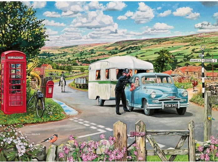Puzzle Camino al camping 1000 piezas GIBSONS