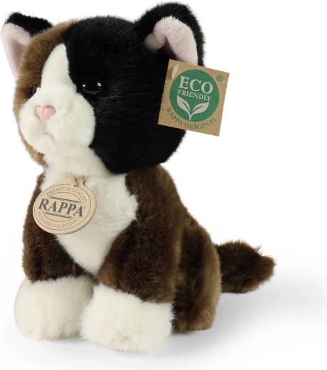 Gatita de peluche tricolor 18 cm eco-friendly
