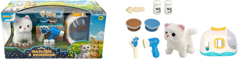 STEPPOS Mi mascota interactiva con casita – gatita
