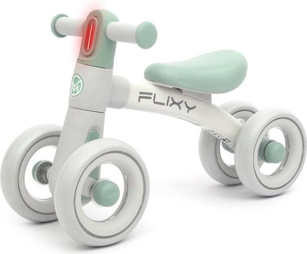 Bicicleta de equilibrio infantil con luz FLIXY menta