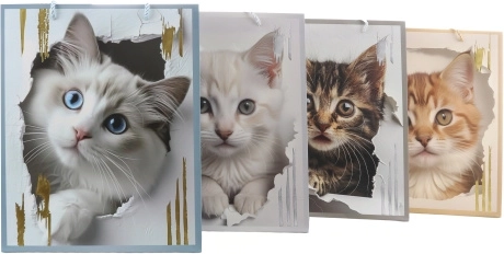 Bolsa de regalo con motivo de gato