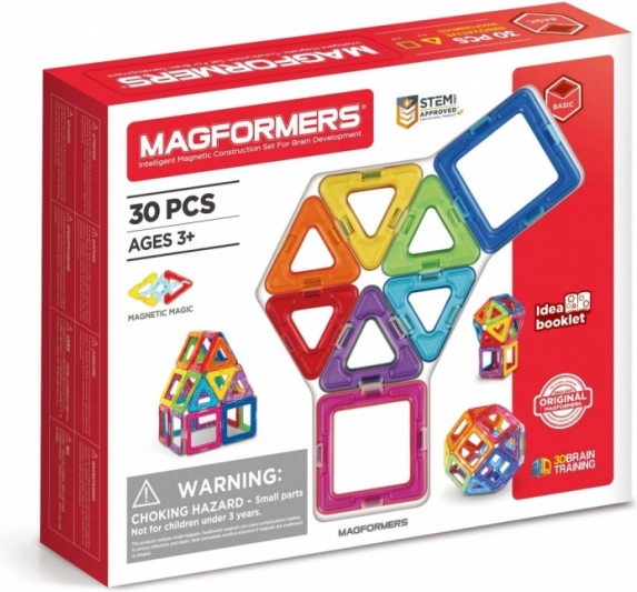 Juego de construcción magnético MAGFORMERS Rainbow 30 piezas