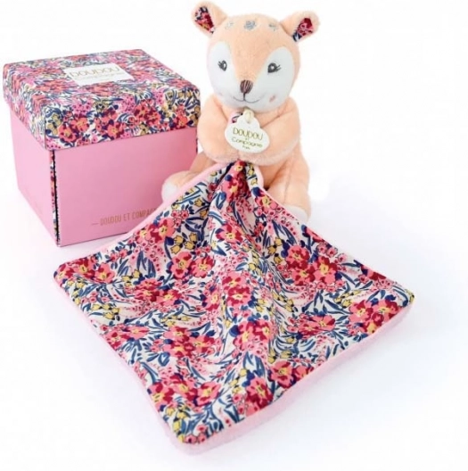 Set de regalo Doudou – cervatillo de peluche y manta