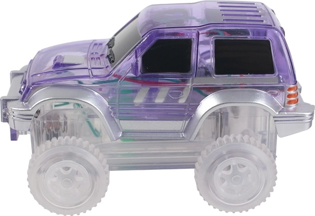 Coche magnético Cleverclixx para pista de carreras – morado