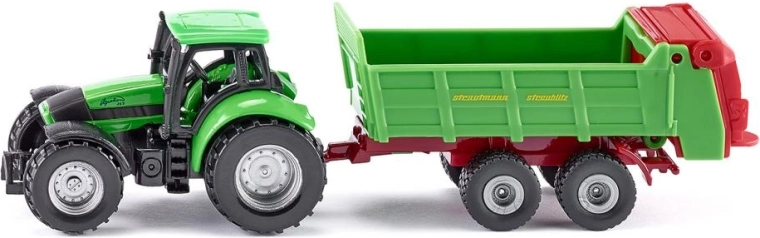 Modelo de tractor DEUTZ con esparcidor STRAUTMANN
