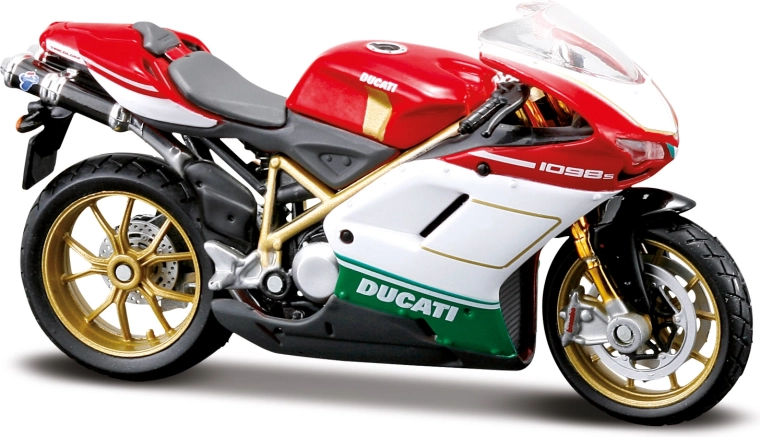 Maisto motocicleta Ducati 1098 S Tricolore 1:18