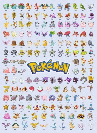 Puzzle de los primeros 151 Pokémon, 500 piezas
