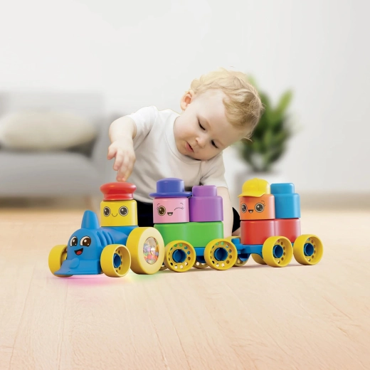 Momy Soft bloques suaves con tren (25 piezas)