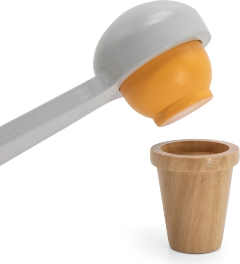 Cuchara sacabolas magnética para un servicio realista
