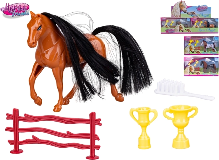 Horse Friends caballo con accesorios 9,5 cm