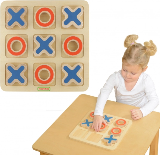 Tres en raya de madera para niños MASTERKIDZ