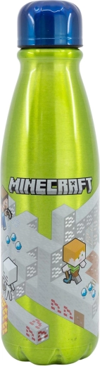Minecraft Isometric botella de aluminio para beber 600 ml
