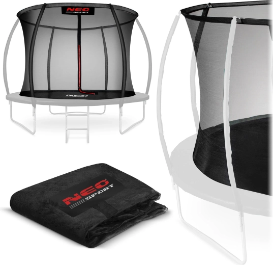 Red de seguridad interior para cama elástica Neo-Sport 252 cm (8 ft) para 6 postes