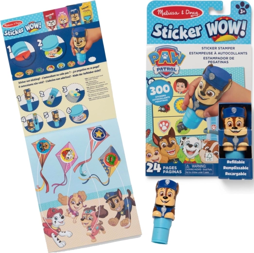 Melissa & Doug Sticker wow! Patrulla Canina Chase sello de pegatinas con libro de actividades - 1 unidad