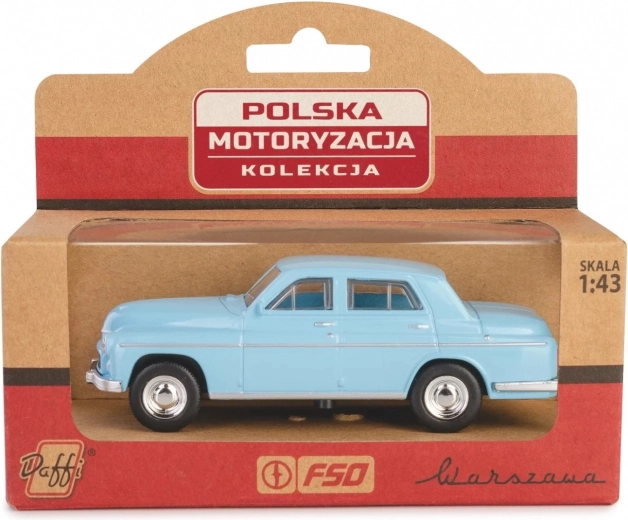 Modelo de coche Warszawa 223 Azul cielo