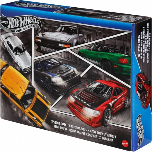 Hot Wheels Set de Coches Calles de Japón 1:64 Pack de 6
