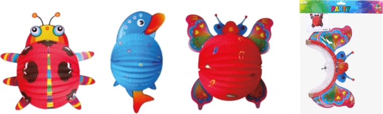 Farolillo esférico Animales 24 cm
