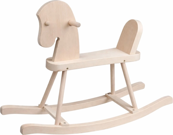 Caballito balancín de madera para niños BABY MIX – natural