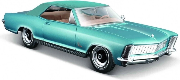 Modelo Buick Riviera 1965 azul 1/24