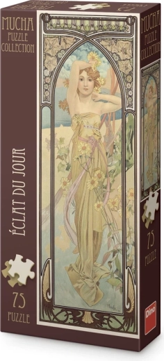 Puzzle panorámico Dino Alfons Mucha – Resplandor del día (75 piezas)