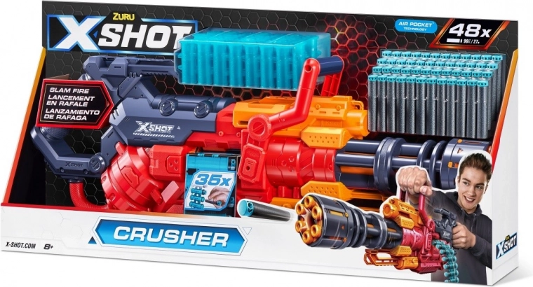 Lanzador X-Shot Crusher con 48 dardos de espuma