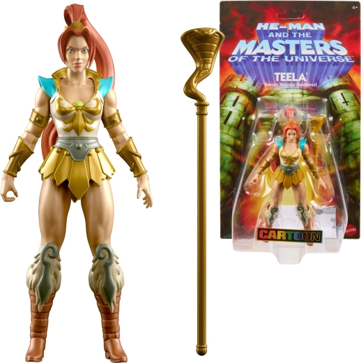 Mattel Masters of the Universe Origins figura Teela 14 cm con accesorios