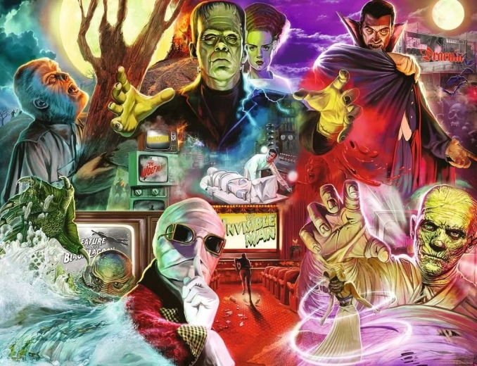 Puzzle Ravensburger Universal Monsters 2000 piezas