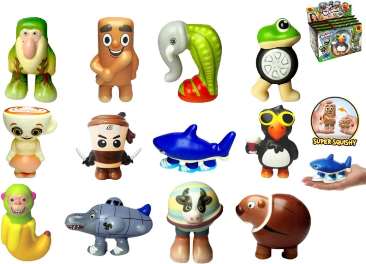 Brainrot PuffUps Squishy figuras antiestrés blanditas – 12 estilos en paquete sorpresa