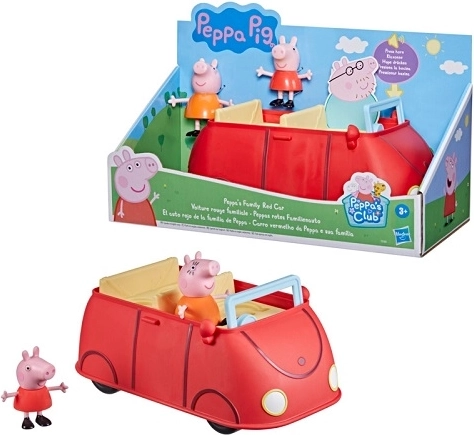 Coche familiar de Peppa Pig con figuras