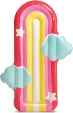 Colchón inflable arcoíris y nube 183 × 132 cm