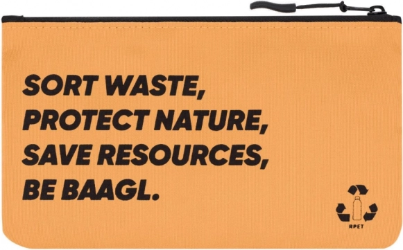 Estuche de poliéster reciclado BAAGL, amarillo